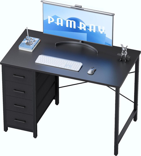 Inch computer desk with 4 - with,