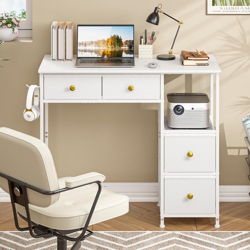 Small computer desk with - computer,
